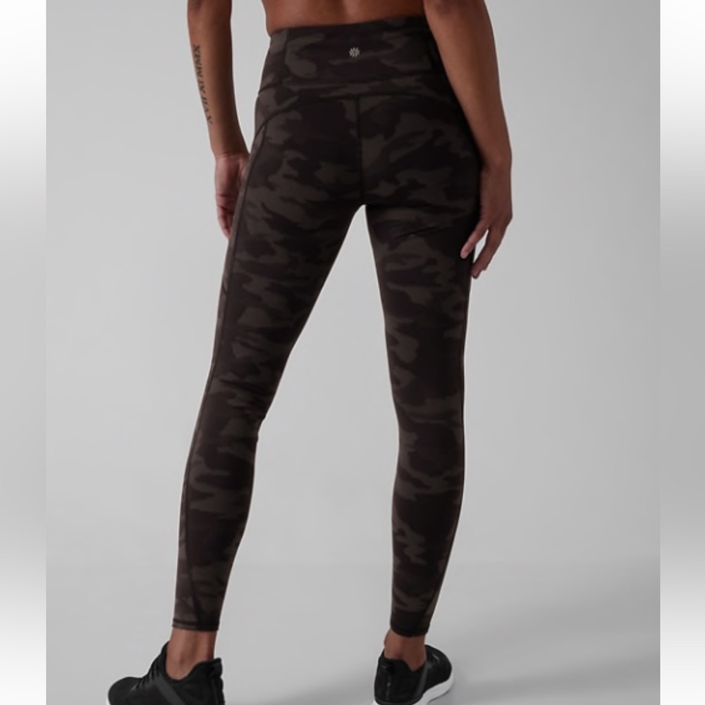 Athleta Rainier Reflective Tight Camo Print Leggings.